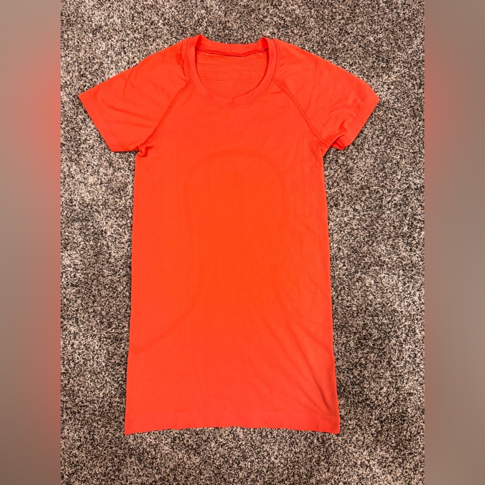 lululemon athletica Swiftly Tee - Coral color